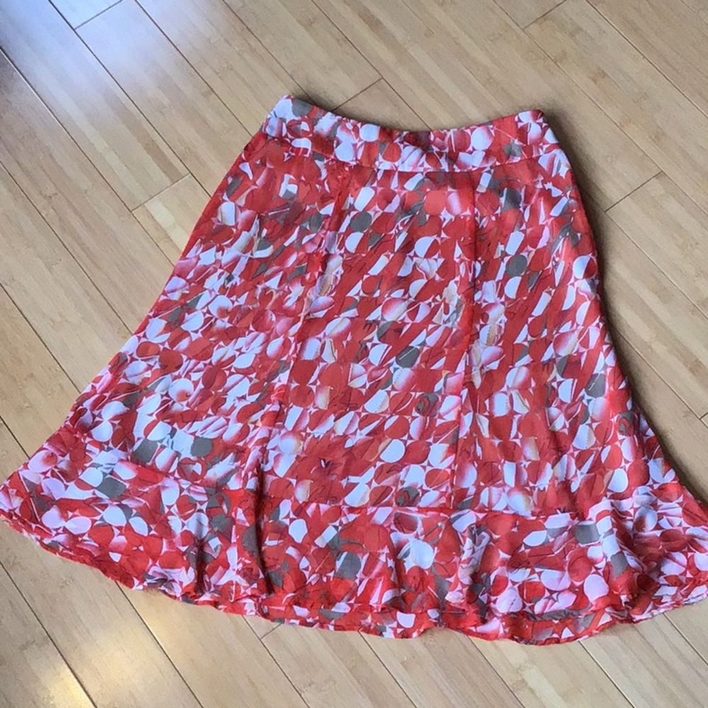 Christopher & Banks sheer overlay skirt, size 4